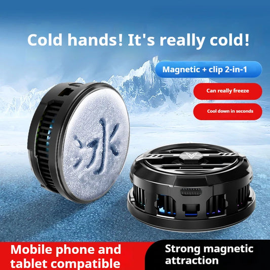 Semiconductor Clip-on Phone Cooler for Live Streaming - Gaming Cooling Device Portable Heat Dissipation for Mobile Phones